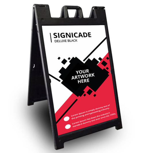 Deluxe A Frame Sidewalk Sign Full color