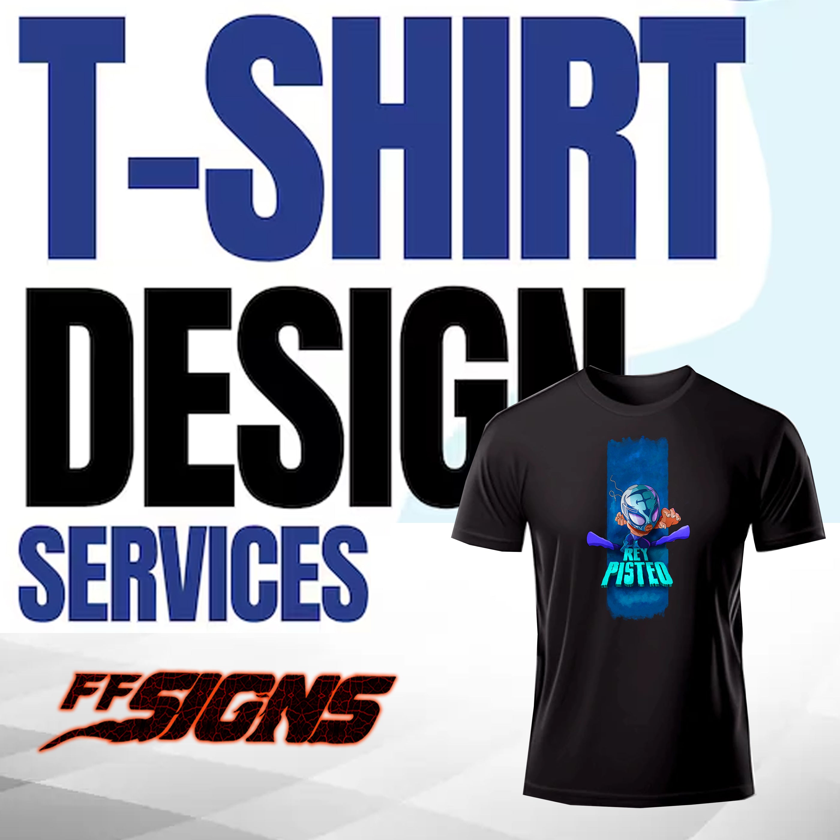 CUSTOM T-SHIRT DTG PRINTED BACK/FRONT LEFT CHEST LOGO